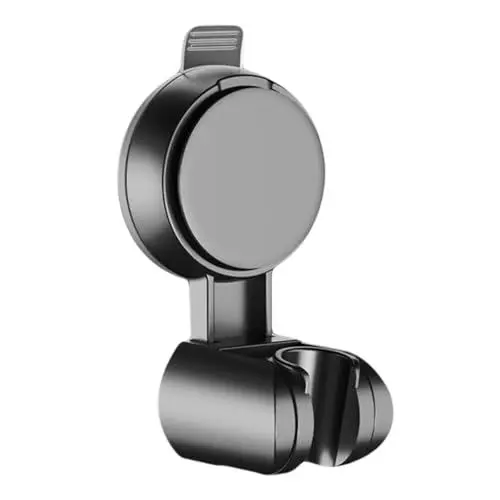 Produktbild: Irtyif Duschkopfhalterung Ohne Bohren, Saugnapf, Handbrause Halterung, ABS Duschkopfhalterung Universal, Schwarz, Chrome, Wandmontage