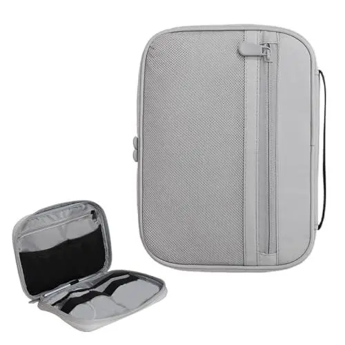 Produktbild: Irtyif Kabeltasche Organizer,Kabel Organizer Tasche,Cable Organizer Bag,Tech Pouch,Polyester Elektronik Tasche,Universal Elektronikzubehör Organizer Tasche für Elektronische Accessoires USB Powerbank