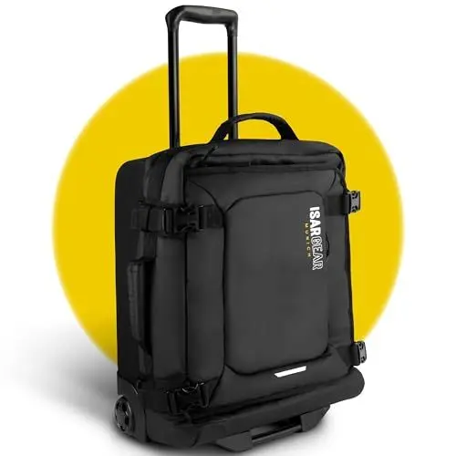 Produktbild: Isar Gear® Handgepäck Koffer klein mit 2 Rollen (50x35x20cm) - Leichter Reisekoffer 20