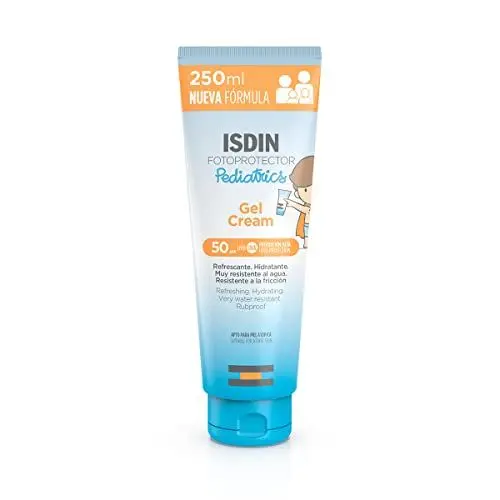Produktbild: ISDIN Fotoprotector Gel Cream Pediatrics LSF 50 sonnencreme (250ml) | Pflegt wie eine Creme und zieht schnell ein wie ein Gel | Pädiatrisch und dermatologisch getestet