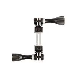 Produktbild: iSHOXS Ionic ProFork | Halterung Zubehör Adapter Set | passend für GoPro Hero 11-10-9 und Kompatible Action Camera | Für 2 ActionCams Befestigung | Doppelgabel 4two Set 2 x 2K