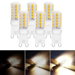 Produktbild: I-SHUNFA G9 LED Glühbirne Dimmbar, Natürliches Weiß 4000K AC:230V 3.2W Ersatz 30w G9 Halogenlampe, G9 LED Lampen Enegiesparende G9 Kleine Birne (6er Pack)
