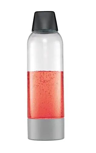 Produktbild: iSi Twist'n Sparkle Flaschenset|2x1L Ersatzflaschen für Wassersprudler|Soda Maker|Trinkflasche für kohlensäurehaltige Getränke|Robuste PET-Flaschen mit Deckel|für Cocktails und Drinks|BPA-frei