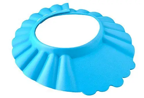 Produktbild: ISO TRADE Duschhaube Kinder Badekappe Verstellbar 13-15cm Ohr- und Augenschutz Universal 1835, Farbe:Blau/Blue