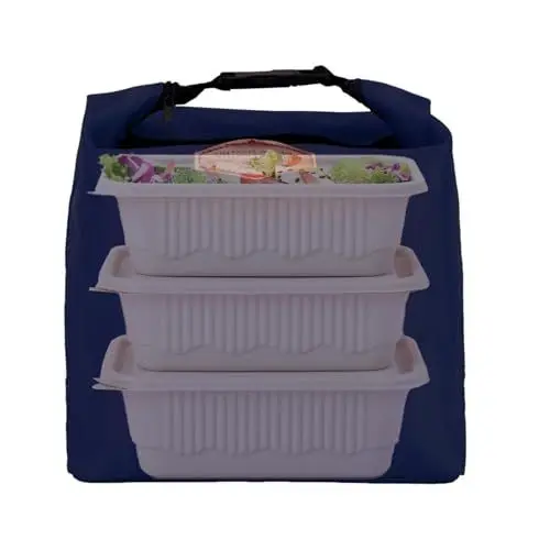 Produktbild: Isolierte Lebensmittel-Liefertasche, Kühlschrank-Lebensmitteltasche - Lebensmittel-Kühltasche | Isolierte, wiederverwendbare Einkaufstüten, Tragetasche, Isoliertasche, tragbare Lebensmittel-Tragetasch