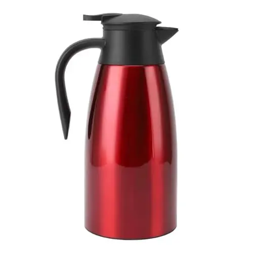 Produktbild: Isolierter Edelstahl -Vakuum -Thermalkaffee -Kaffee -Kessel 2L für den Heimgebrauch (Kastanienbraun)