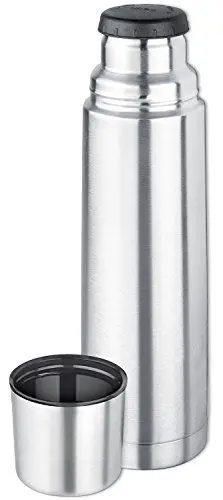 Produktbild: Isosteel VA-9556 Vakuum-Isolierflasche 0.75 L aus 18/8 Edelstahl mit Schraubverschluss und Trinkbecher