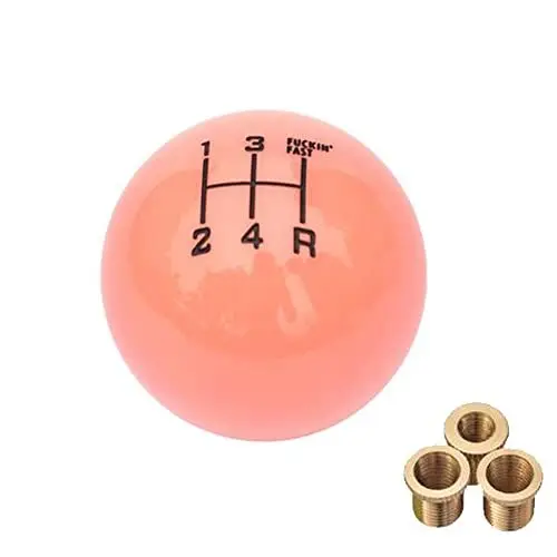 Produktbild: iSpchen Auto Schaltknauf 5 Gang Schalthebel Personalisierte leuchtende Schaltknauf Universal runde Kugelform Gear Shift Knob Schaltkopf Modifikations Innenraum Deko Autozubehör