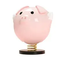 Produktbild: iSpchen Auto Wackelfigur niedliches Tier Wackelkopf Spielzeug Ornament Auto Armaturenbrett Dekoration Ornament Wackelfiguren Auto Innenraum Dekoration Zubehör,Schwein