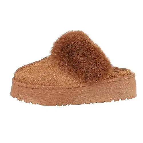 Produktbild: Ital Design Damenschuhe Freizeitschuhe Hausschuhe, TA-235-, Textil, Camel, Gr. 41