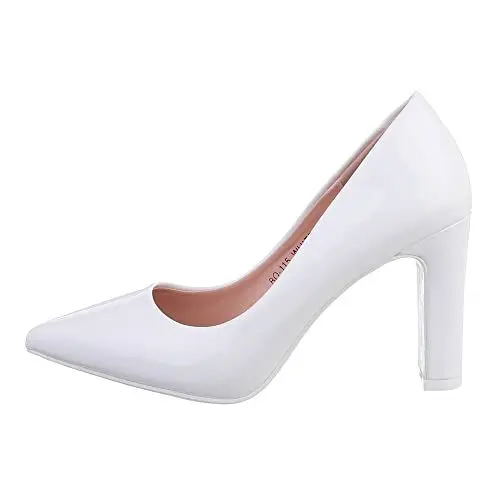 Produktbild: Ital Design Damenschuhe Pumps High Heel Pumps, BO-115-1-, Kunstleder, Weiß, Gr. 36
