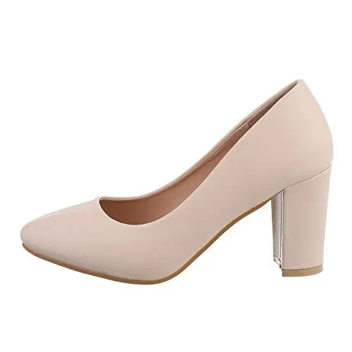 Produktbild: Ital Design Damenschuhe Pumps High Heel Pumps, CIC-49-, Kunstleder, Beige, Gr. 38