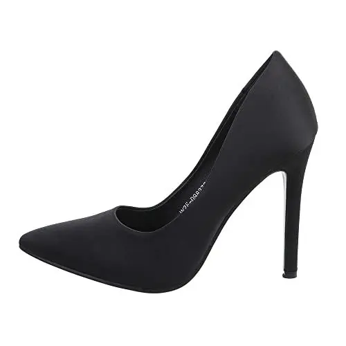 Produktbild: Ital Design Damenschuhe Pumps High Heel Pumps, W2E-D98273-4-, Textil, Schwarz, Gr. 40