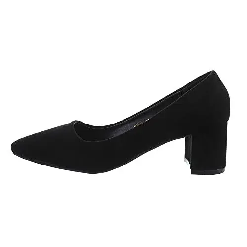 Produktbild: Ital Design Damenschuhe Pumps Klassische Pumps, YU-119-, Textil, Schwarz, Gr. 40