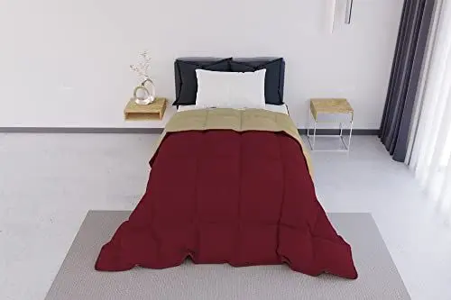 Produktbild: Italian Bed Linen ELEGANT Wintersteppdecke, Bordeaux/Creme, 220x260cm