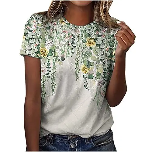 Produktbild: Italienische Fashion Oberteil Damen Elegant Festlich Neon Shirt Damen Longtops Damen Lang Peplum Oberteil Damen T Shirt Elegant Damen Sommertops Damen Y2K Top Cut Out Oberteil Grün 3XL