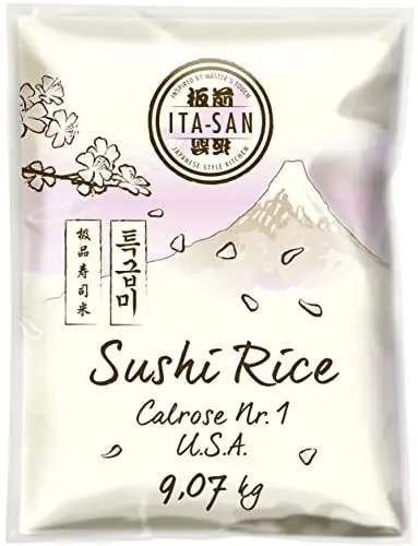 Produktbild: ITA-SAN Calrose / Sushi Reis, 1er Pack (1 x 9,07 kg)