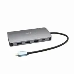 Produktbild: i-tec USB-C 4K Metall Nano Docking Station 1x HDMI 1x VGA 1x GLAN 1x USB-C 3X USB 3.1 1x SD/MicroSD 1x Audio Power Delivery 100W für Windows MacOS Android ChromeOS