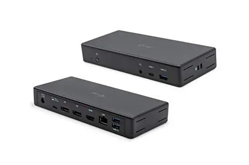 Produktbild: i-tec USB-C Dockingstation 3x4K mit 85W Stromversorgung - 2X DisplayPort 1x HDMI 1x GLAN 3X USB 3.1 1x USB-C 1x Audio/Mik für Windows MacOS, Thunderbolt 3 Kompatibel