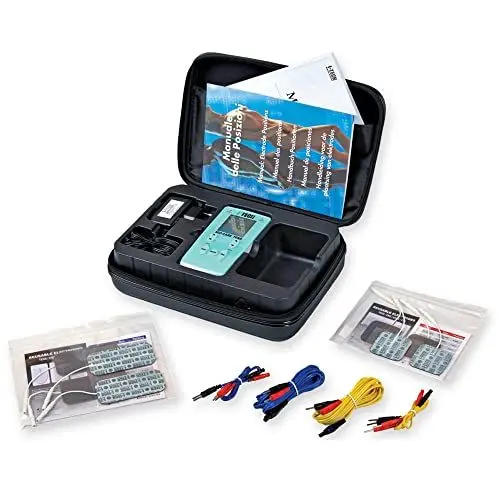 Produktbild: I-Tech Medical Division, Mio-Care Tens, 2 unabhängige Kanäle, 8 Elektroden, hintergrundbeleuchtetes Display, max. 100 mAh pro Kanal, 20 medizinische Programme, 300 Anwendungen
