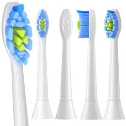 Produktbild: ITECHNIK Ersatzbürsten Kompatibel mit Philips Sonicare Elektrische Zahnbürste, 4er Weiß Diamonds Standard Schallzahnbürstenköpfe, Modell-HX6064 Medium