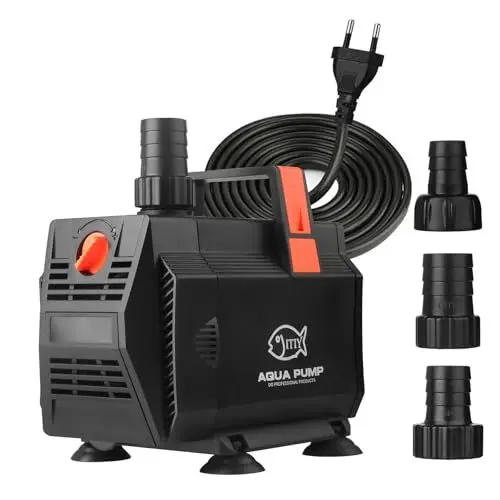 Produktbild: ITIY Tauchwasserpumpe Teichpumpe, 60W 3500L/H Wasserbrunnenpumpe Aquarium Wasserpumpe mit Durchflusskontrolle für Aquarium, Wasserfall, Filtration, Outdoor, Hydroponik