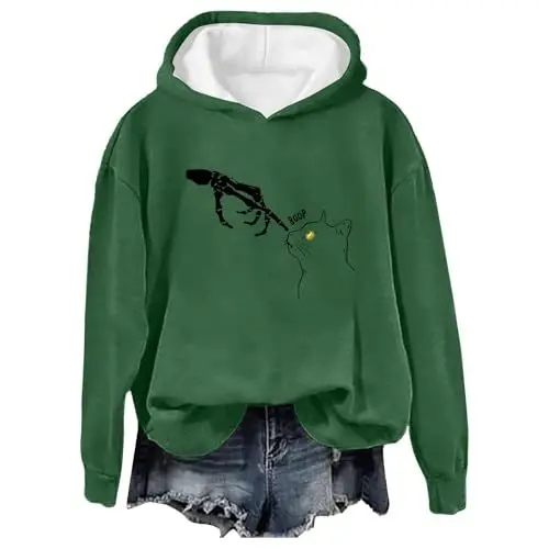Produktbild: IUYTYSER 90Er Batik Shirt Sale Winterjacke Damen Weinrot Oversize Hemd Damen Weiß Sport Bekleidung Für Damen Weihnachtspullover Sexy Cardigan Kapuze Damen Top Braun Sale Angebote