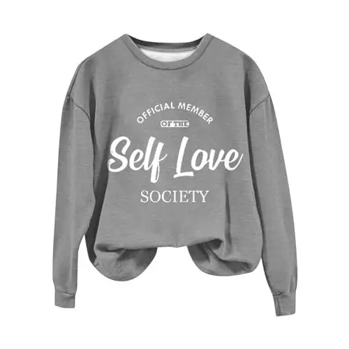Produktbild: Uwdiohq Outlet Sale Sonderangebote Pulli Damen Oversize Ohne Kapuze Sweatshirt Jacken Fuer Damen Maerz Pullover Damen Basic Langarmshirt Damen Braun Meine Bestellungen Sale