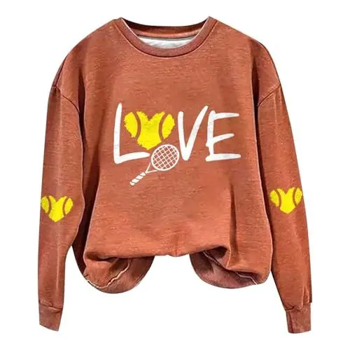 Produktbild: IUYTYSER Damen Sweatshirts Sale Wickelpullover Damen Yoga Top Damen Locker Damen Strickjacke Braun Roter+Pullover+Damen Damen Streifen Pullover Zip Hoody Damen Angebote