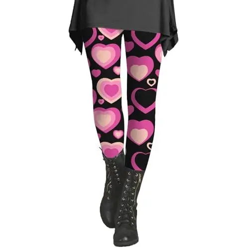 Produktbild: IUYTYSER Deals Kurven Push Up Leggins Norwegermuster Leder Leggings Damen Matt High Waisted Leggings Tannengruen Leggings Weisse Jogginghose Frauen Thermojeans Mädchen 140 Deals Wollhose Damen