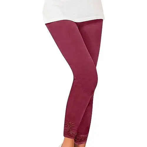 Produktbild: IUYTYSER Deals Leggings Mauve Sportleggins Damen Lang High Waist Damenleggins Gefüttert Leggins Damen Schwarz Xs Schlankheitsleggings Sporthose Damen Braun Deals Diaet Leggings