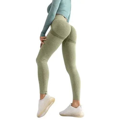 Produktbild: IUYTYSER Deals Leo Hose Damen Damen Leggings Sport Winterreitleggings Damen Leggings Damen Lederoptik Matt Lange Baumwoll Leggings Warme Fleece Strumpfhose Damen Deals Leggings Khaki