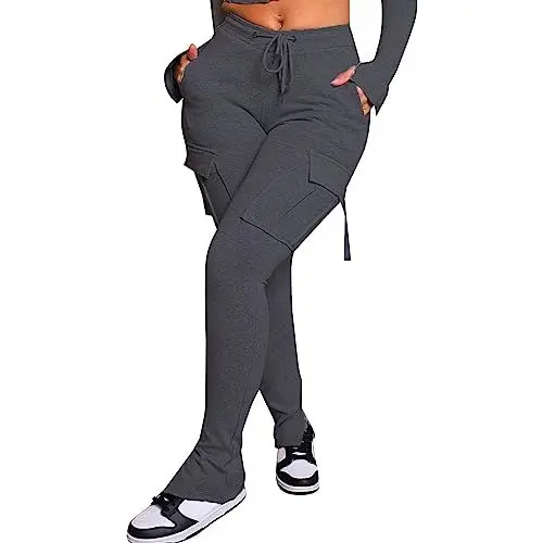 Produktbild: IUYTYSER Deals Reithose Jeans Leggings Mit Taschen Damen 3/4 Fahrrad Hosen Frauen Skinny High Waist Jeans Damen Leggings Schwangerschaft Blickdicht Thermoleggins Gefüttert Deals Align Leggings