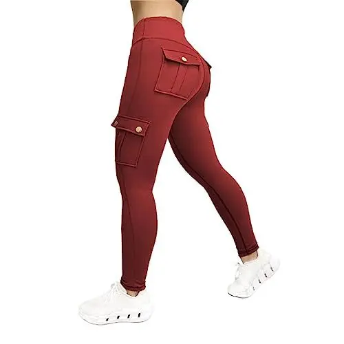 Produktbild: IUYTYSER Deals Reithose Jeans Sport Leggings Damen Thermoleggings Mädchen Hautfarbe Lange Unterhosen Damen Baumwolle Leggings Damen 3XL 2Er Pack Strumpfhosen Damen Winter XL Deals Gruene Leggins