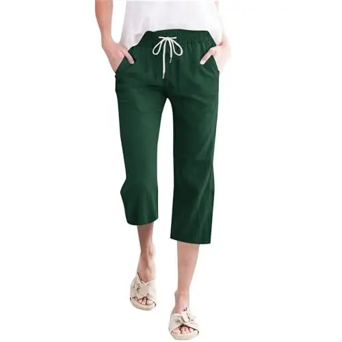 Produktbild: IUYTYSER Deals Sports Outdoor Kurze High Waist Hose Damen Kunstlederhose Damen Schwarz Schwarze Kurze Leggings Damen Leichte Sportleggins Damen Sportleggins Damen Booty Scrunch Deals Gym Essentials