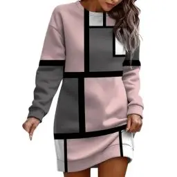Produktbild: Los Angeles Damen Langarmshirt Baumwolle Weißes Weihnachts Hoodie mit Rückenprint Sale