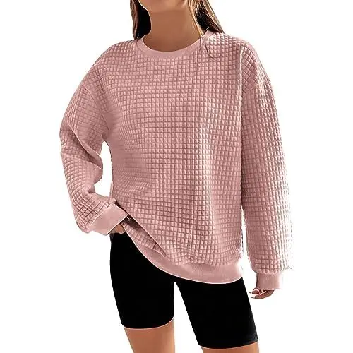 Produktbild: IUYTYSER Jacket Women Y2K Sale Pullover Mit Glitzer Damen Pullover Hahnentritt Damen Pullover Streifen Pink Partner Weihnachtspullover Hoodie Rot Damen Oversize Damen Langarm Sale Angebote