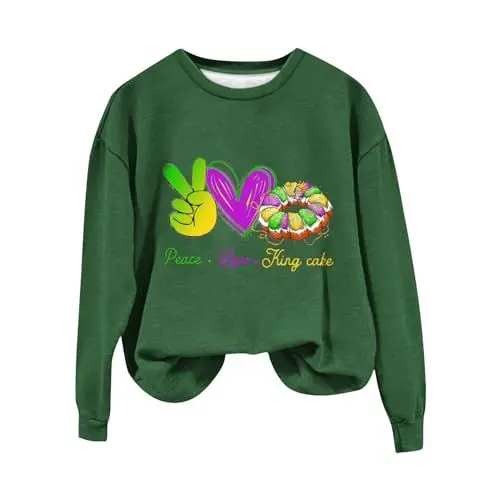 Produktbild: IUYTYSER Langarmshirts Damen Sale Tops Teenager Mädchen Deutschland Shirt Damen V Ausschnitt Troja Pullover Damen Weihnachtspullover XXXL New York Giants Hoodie Hoodies Damen Angebote