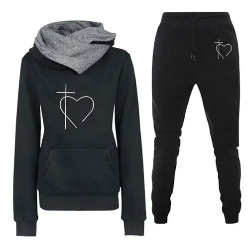 Produktbild: IUYTYSER Sale Angebote Haekelpulli Top Damen Locker Fallend Pullover Damen Violett Muster Oberteil Damen Tops Für Damen Locker Langarmshirt Mit Kapuze Damen Sportoutfittdamen Sale Angebote