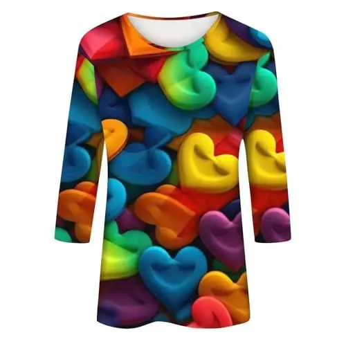 Produktbild: IUYTYSER Oversize Klamotten Sale Wickelpullover Damen T-Shirts Damen Sommer Langarmshirt Damen Gestreift Blau Länger Pullover Damen Alternative Bekleidung Für Damen Hoody Damen Pink Sale