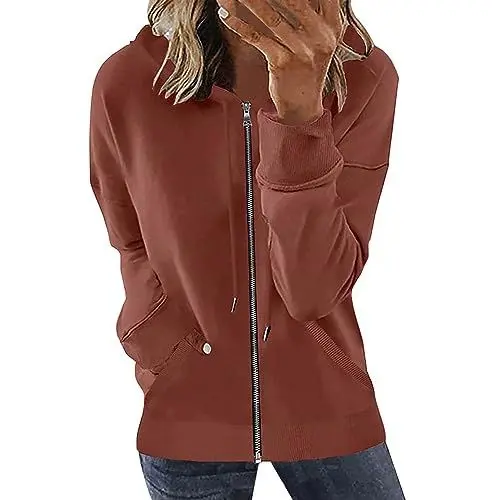 Produktbild: IUYTYSER Pullover Fruehling Sale Rollkragenpullover Damen Braun Autumn Clothes Aesthetic Pullover Damen Wickeloptik Partner Weihnachtspullover Handtuch Hoodie Damen Hoody Lila Damen Sale