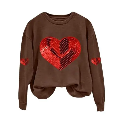 Produktbild: IUYTYSER T Shirt Fuer Frauen Sale Autumn Kleidung Frauen Fleecejacke Damen Dunkelblau Schwarze Tshirt Damen Oversize Langarmshirt Damen Sexy Hoody Baumwolle Damen Langer Pullover Sale Angebote