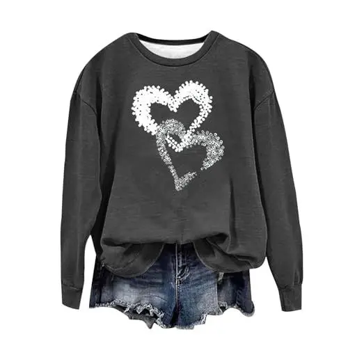 Produktbild: IUYTYSER Tunika Weiß Damen Sale Ausgefallene Tops Damen Sublevel T Shirt Damen Thermo Sportjacke Damen Weihnachtspullover Rentier Damen Hoodie Damen Hellgruen Outdoor Adventskalender 2024