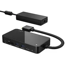 Produktbild: iVANKY 12-in-2 FusionDock 1+ MacBook Docking Station USB C mit 180W-Netzteil, 2*HDMI 2.0, 10Gbps USB, 2.5GbE, 96W PD, SD/TF 4.0, Audio