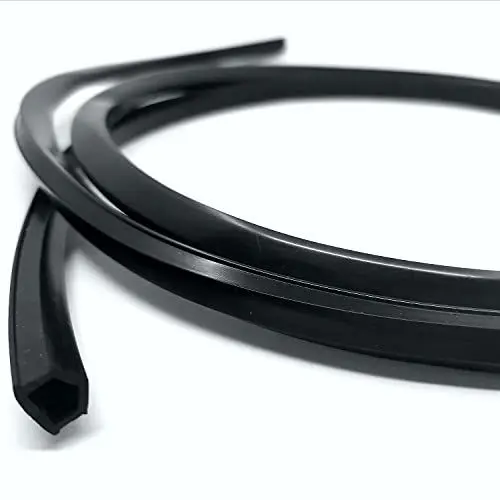 Produktbild: Iverntech Staubschutz Weiche Abdeckung Dichtungsstreifen für 30/40 Serie 8mm Slot Aluminium Profilausfall (schwarz, 5m)