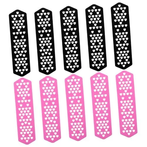 Produktbild: IWOWHERO Friseurplatten-set 10-teilig Hitzebeständig Dauerwellenplatten Für Friseure Haarsalon-werkzeug Hitzeblockierend Zufällige Farbe
