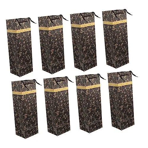 Produktbild: IWOWHERO Weinverteilung Weintaschen 10er-Pack Flaschentaschen-Set Wein-Tragetasche Rotweinbeutel Tragbare Rotweintaschen