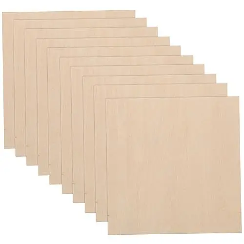 Produktbild: IWOWHERO 10 Stücke Linde Handwerk Holz Planken Unfinished Boards Für Projekte Glatte