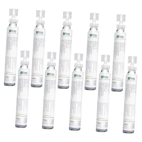 Produktbild: IWOWHERO 10 Stück Leichte Reisepiercings Augenlösung Notfallpflegelösung Sicher Reinigen Oxidlösung Reinigungslösung Kunststoff Weiß