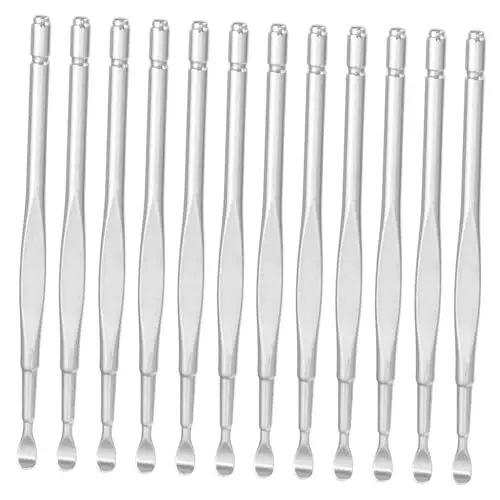 Produktbild: IWOWHERO 12-teiliges Ohrlöffel-set Ohrreinigungswerkzeuge Edelstahl-ohrreinigungslöffel Für Fettiges Und Trockenes Ohr Sicher Für Das Trommelfell